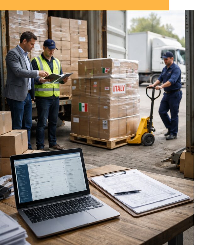 Доставка грузов из Италии: морские и авиаперевозки от 19499