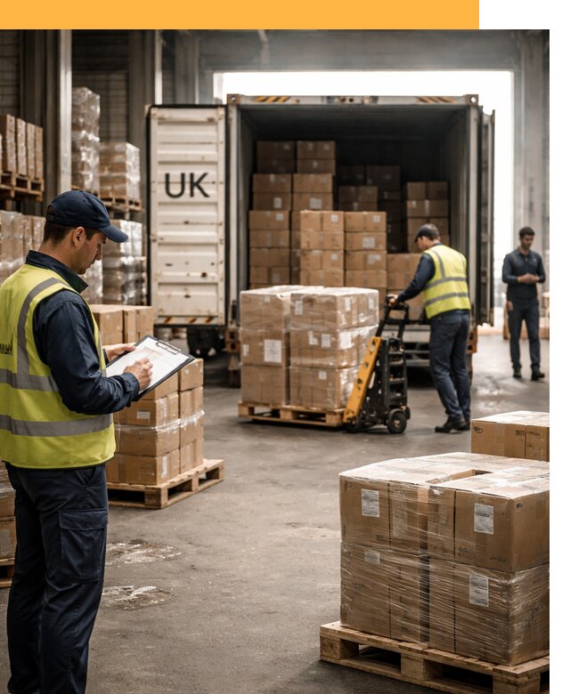 Доставка грузов из Великобритании с таможенным оформлением от 13541