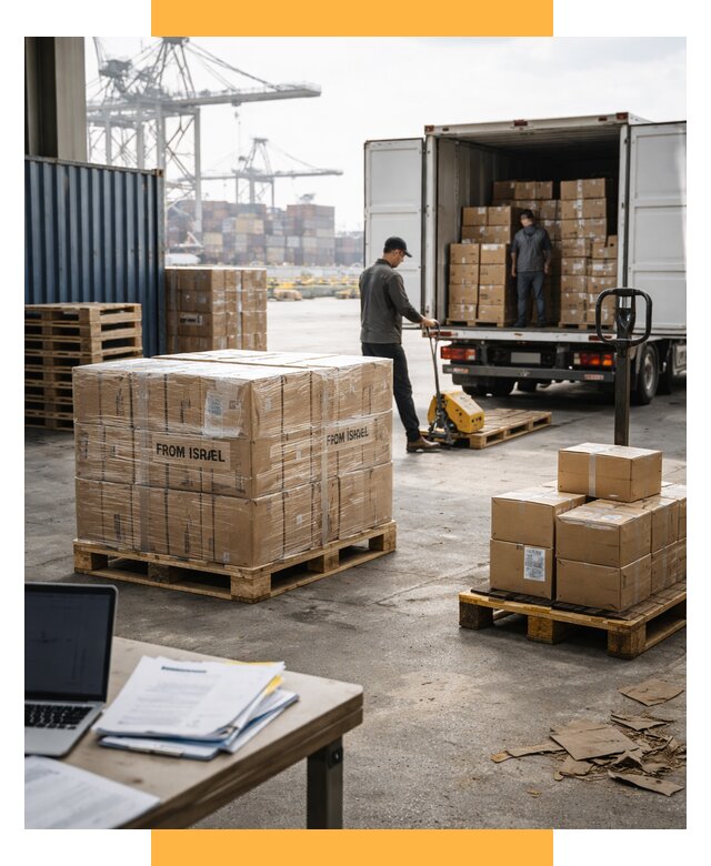 Доставка грузов из Израиля от 16250 р., логистика от СетСервис-Прх