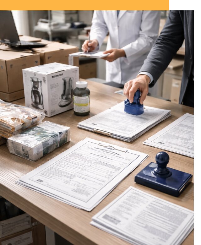 Сертификация импортных товаров от 13000 с таможенным сопровождением